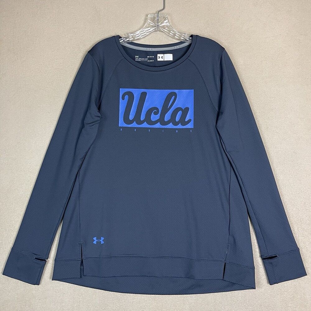 Under Armour Shirt Mens Medium Gray Coldgear UCLA Bruins University Fan Apparel - Picture 1 of 13